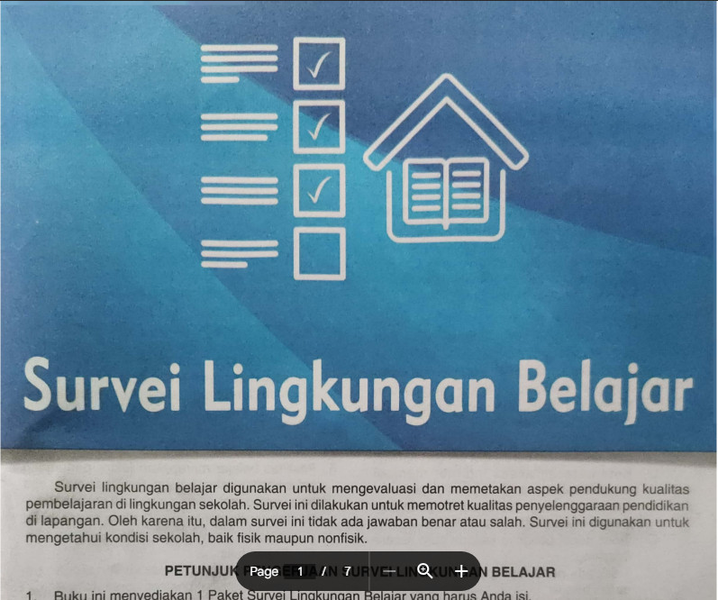 Surver Lingkungan Belajar